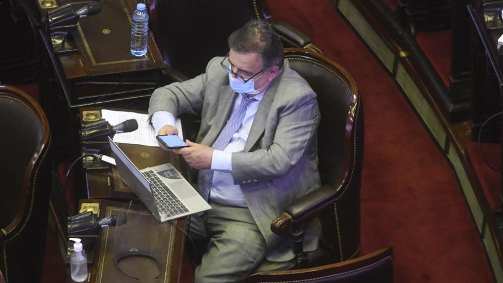 El presidente del interbloque de Juntos por el Cambio, Mario Negri.