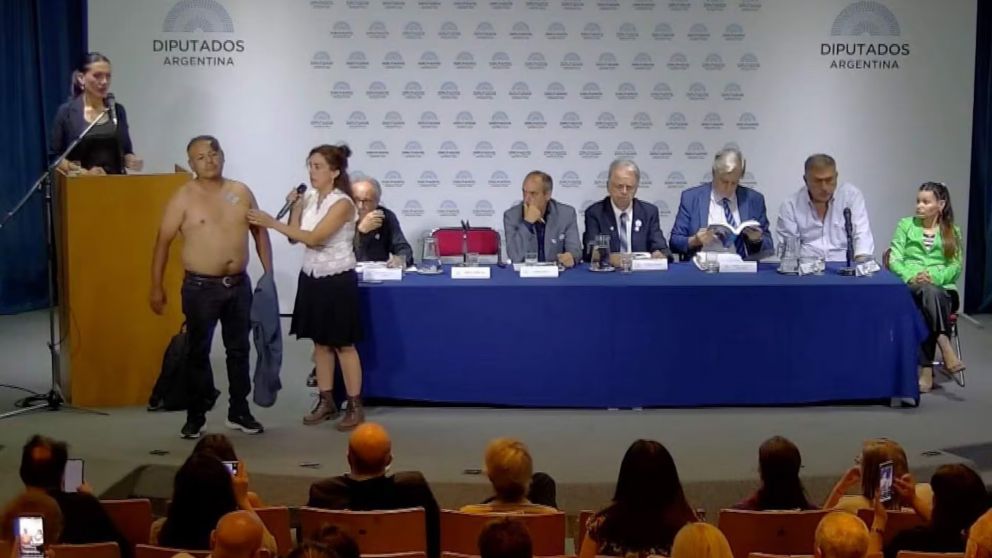 La diputada chaque�a del PRO Maril� Quir�z encabez� ayer un encuentro antivacunas en el Congreso de la Naci�n.