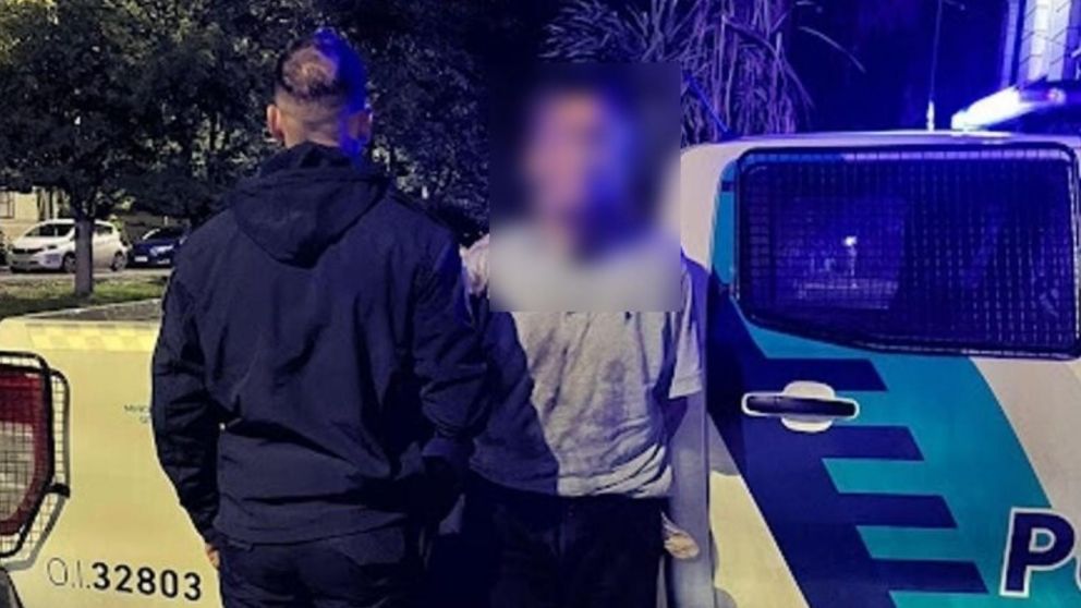Este es uno de los sujetos que resultó aprehendido en el procedimiento.