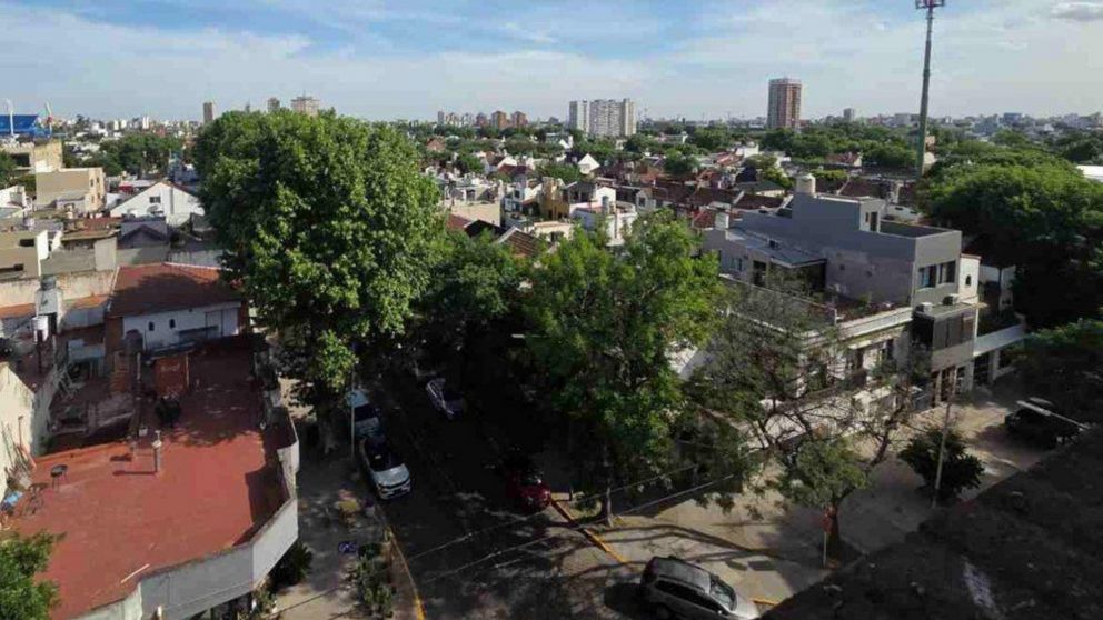 El barrio porte�o arbolado que respira tranquilidad.