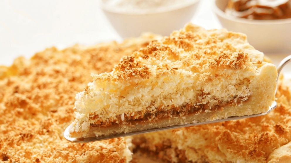 Tarta de coco y dulce de leche: La combinación perfecta que no falla en cualquier momento del día.