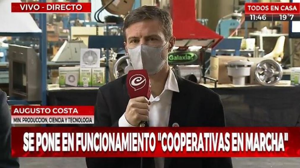 Augusto Costa destacó la decisión gubernamental (Captura de TV).