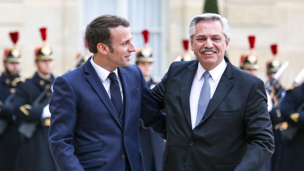 El presidente, Alberto Fernández, envió una carta a su par francés, Emmanuel Macron.