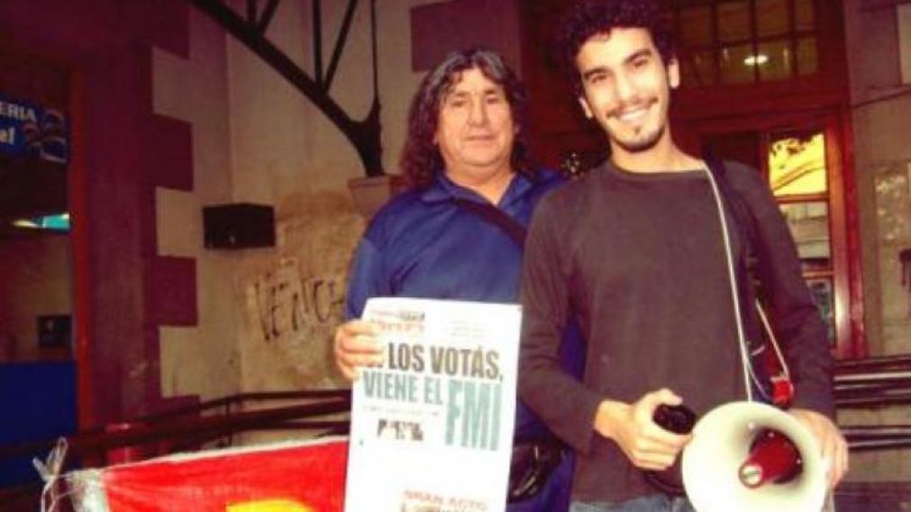 Como todo militante, Mariano participaba de diversas manifestaciones de la agrupación que integraba.