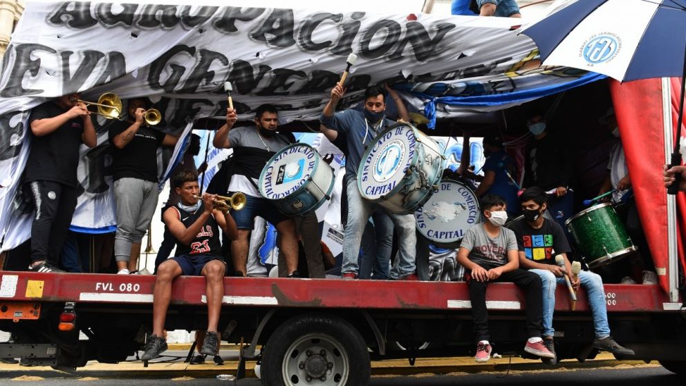 Conmemoraron el Día de la Lealtad en el Centro porteño (Crónica/Jonatan Moreno).