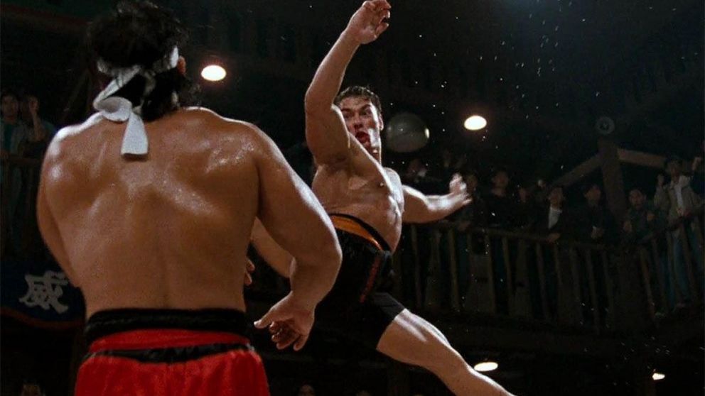 Jean-Claude Van Damme en "El gran dragón blanco".