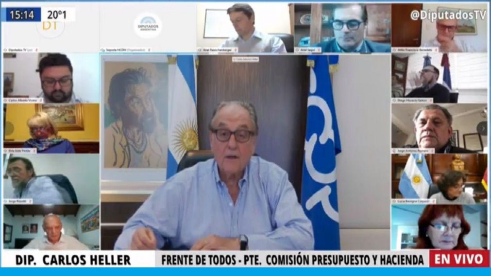 El diputado Carlos Heller preside la Comisi�n de Presupuesto y Hacienda de la C�mara baja.
