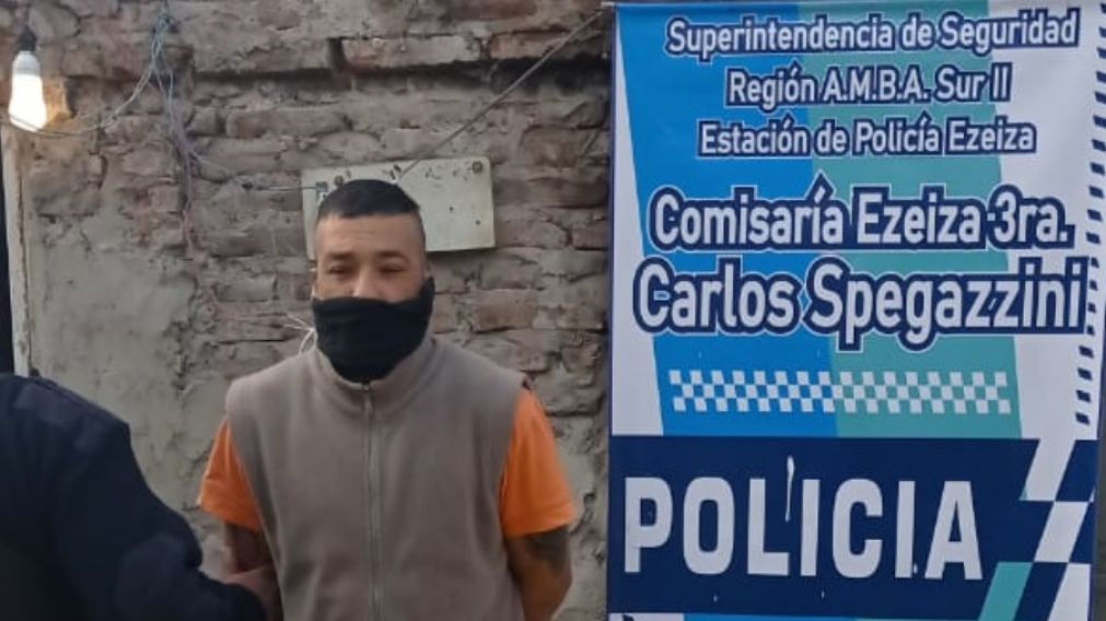 Este es uno de los sujetos que fue capturado en la localidad bonaerense de Máximo Paz.