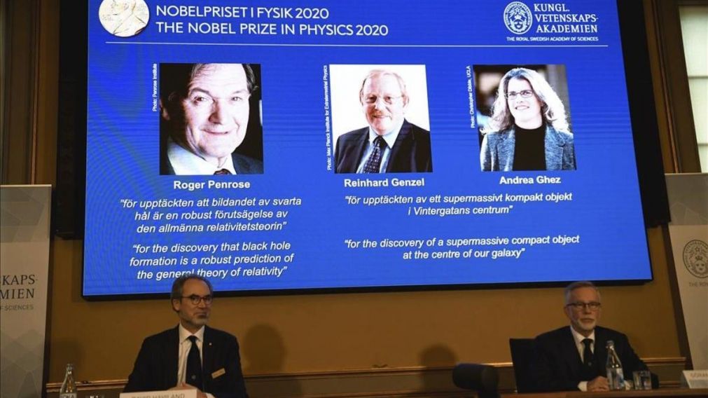 El Premio Nobel de Física de 2020 fue para el británico Roger Penrose, el alemán Reinhard Genzel y la estadounidense Andrea Ghez.