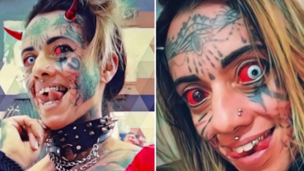 Carol Praddo decidió transformase en diablo hace tres años.