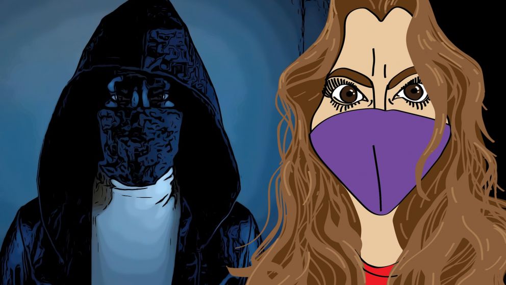 La chica urbana (en cuarentena): Un barbijo que diga. (Ilustración Paula Rodríguez @SrPau en Instagram)