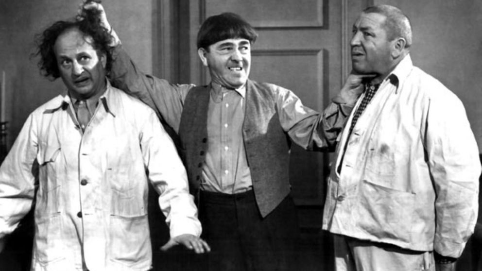 Larry, Moe y Curly, el triángulo del humor.