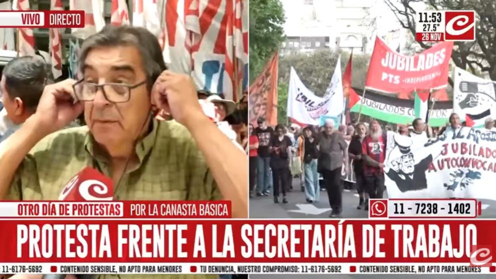 El jefe sindical Hugo "Cachorro" Godoy habló con Crónica HD (Captura).