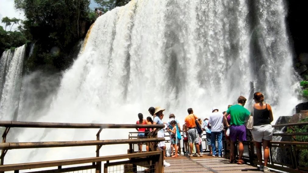 Las Cataratas del Iguazú también acogieron a gran cantidad de visitantes.
