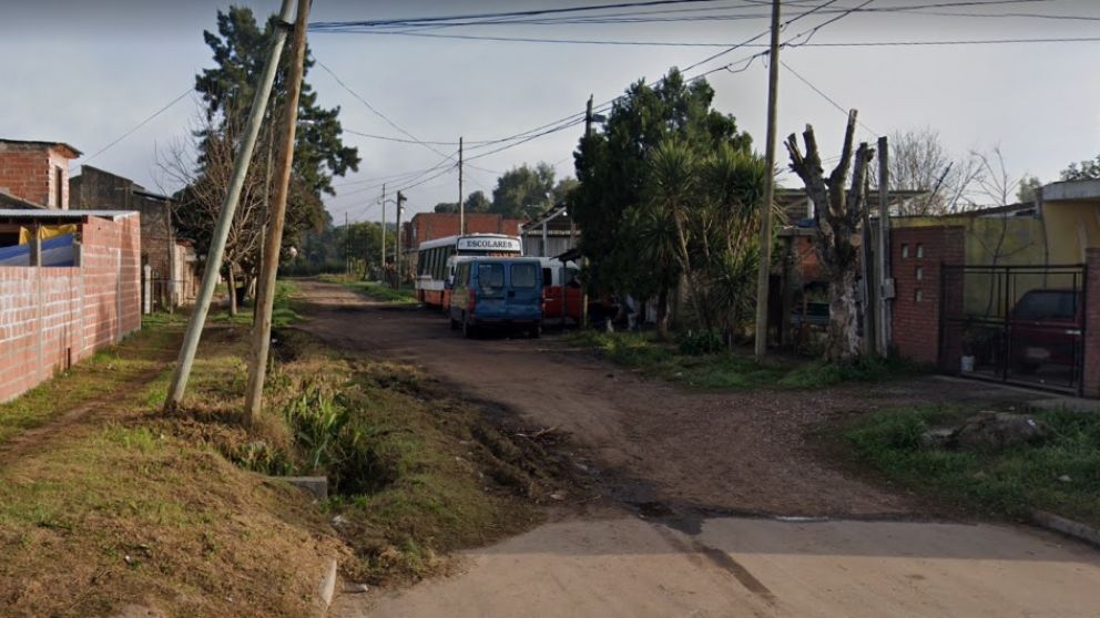 Acá fue asaltada la sargento, a quien le sustrajeron un Ford Fiesta.