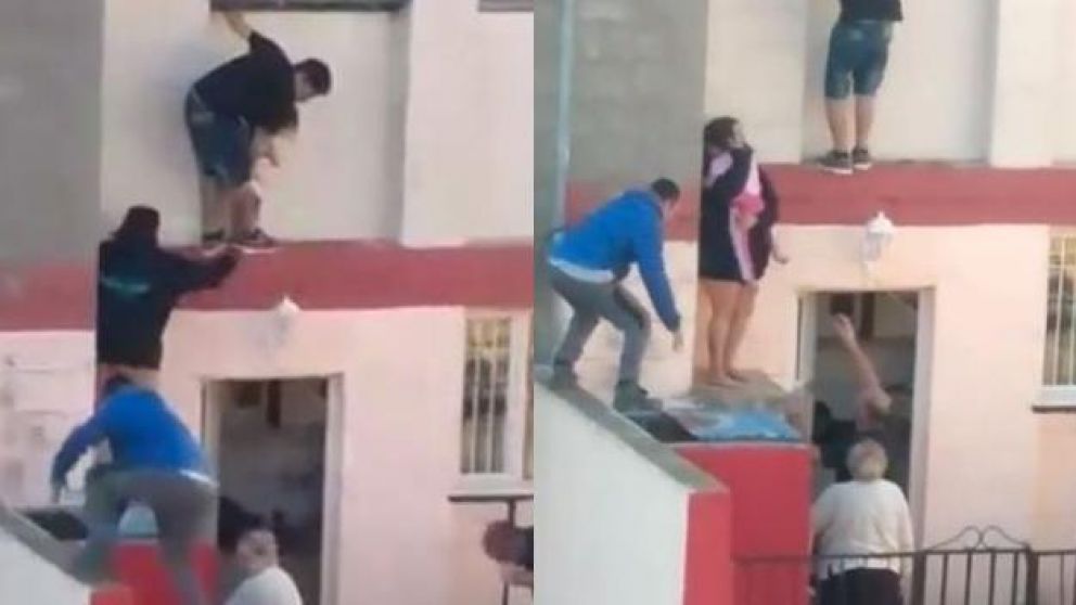 El dramático rescate fue grabado (Captura de video).