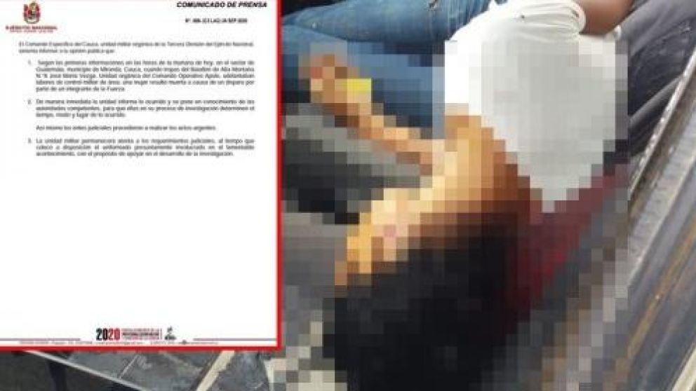 Video escalofriante: mujer trans es asesinada en Colombia por un soldado en un retén de ruta