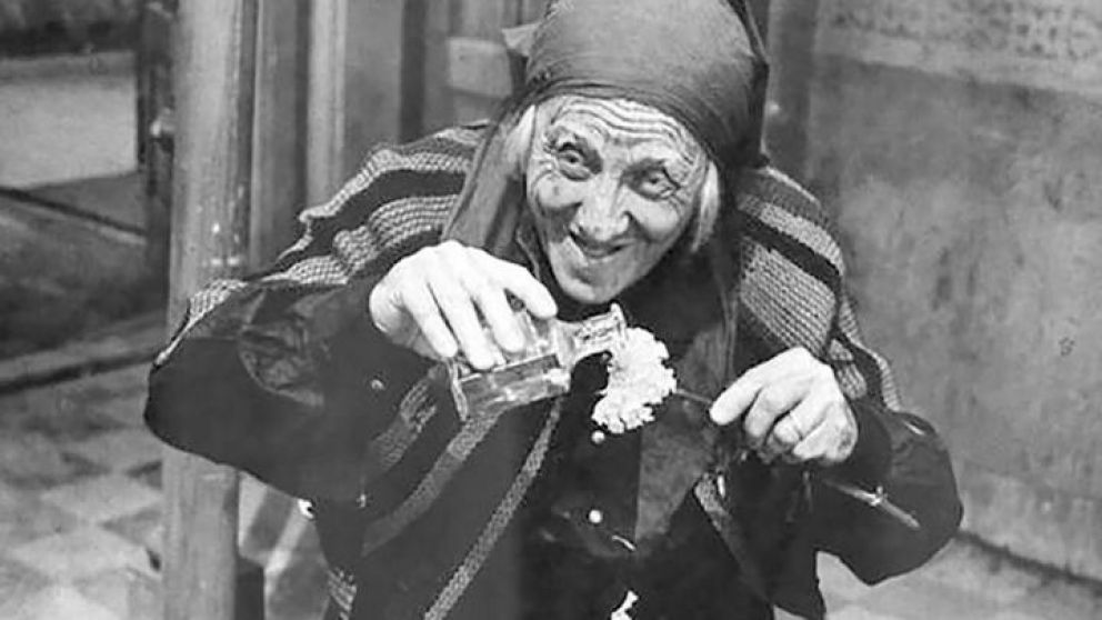 Pepe Soriano en su personaje de la "Nona".