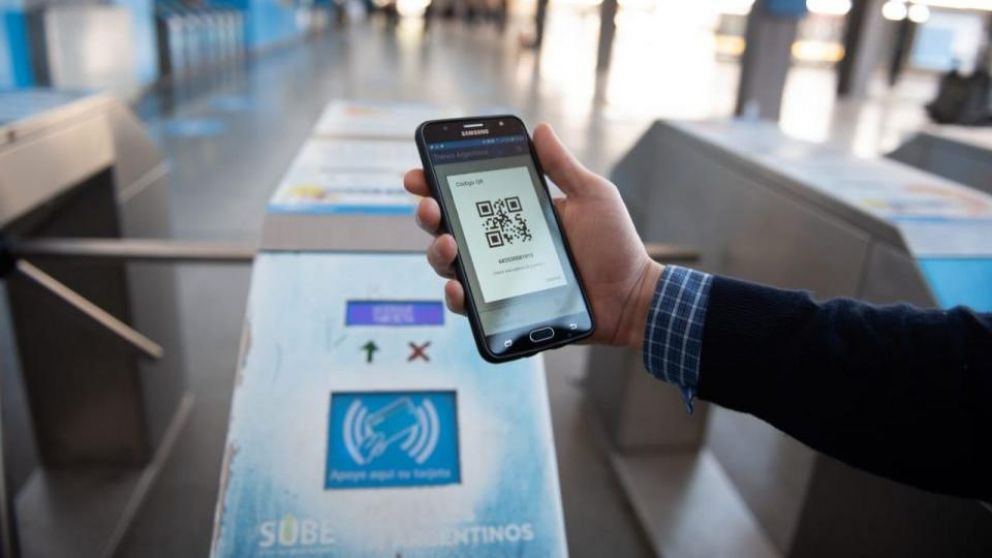 El código QR que deben presentar los usuarios del transporte.