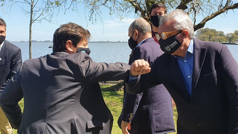 El intendente de Tigre Julio Zamora acompañó al gobernador bonaerense Axel Kicillof.