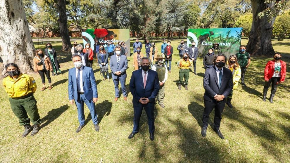 Alberto Fern�ndez present� el Plan de Pol�ticas Ambientales. (Prensa Presidencia)