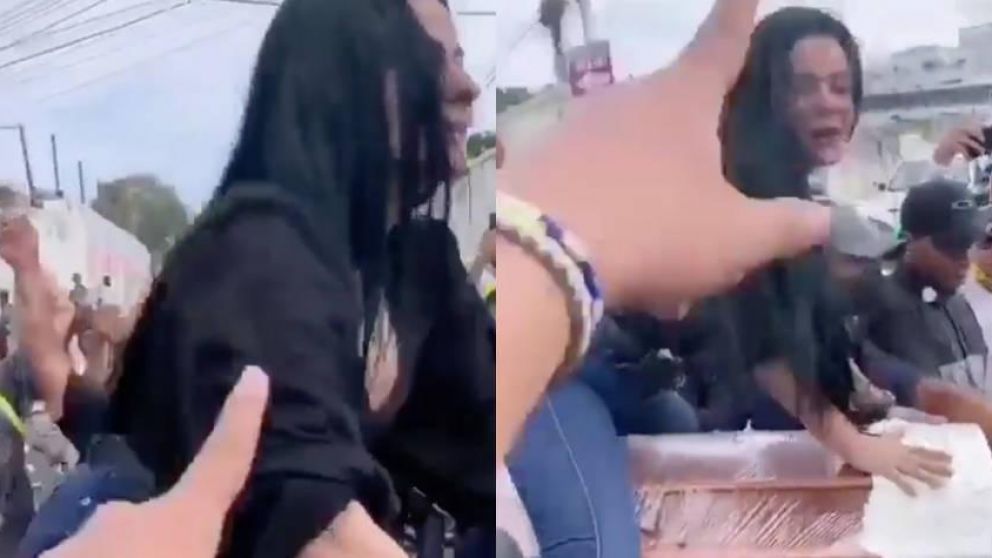 La insólita filmación causó polémica en las redes sociales (Captura de video).