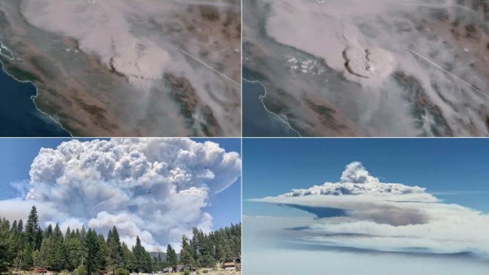 Impactantes imágenes de la nube de gran tamaño.