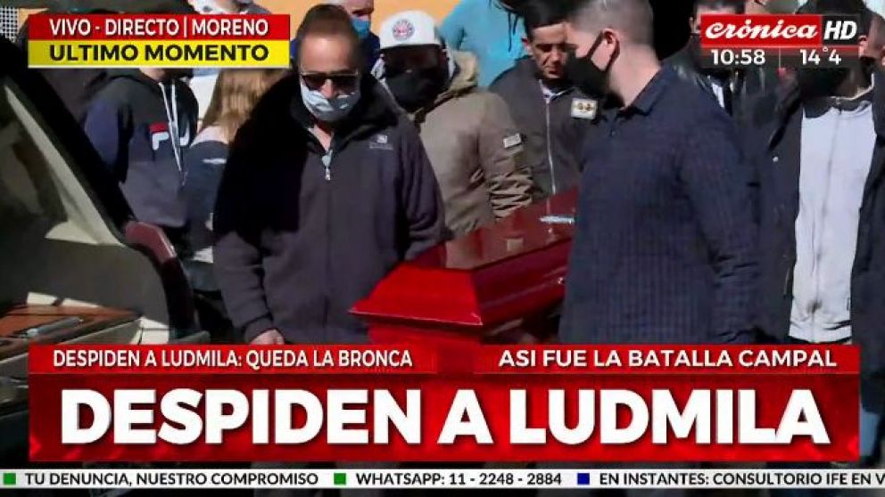 Emotivo adiós a Ludmila Pretti (Captura de video).