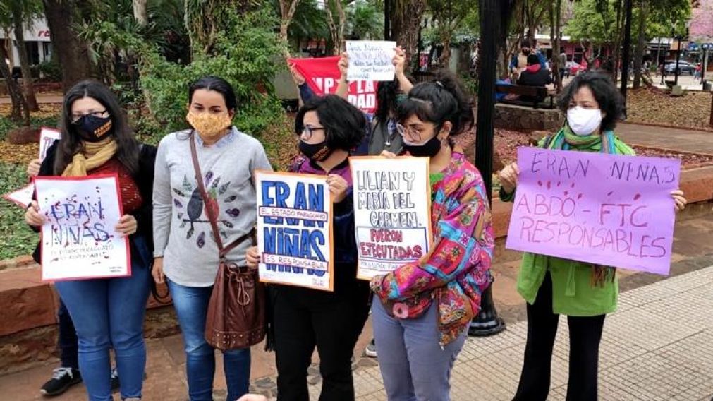 Las familias de las víctimas realizaron una marcha en Posadas (Gentileza Misiones On Line).
