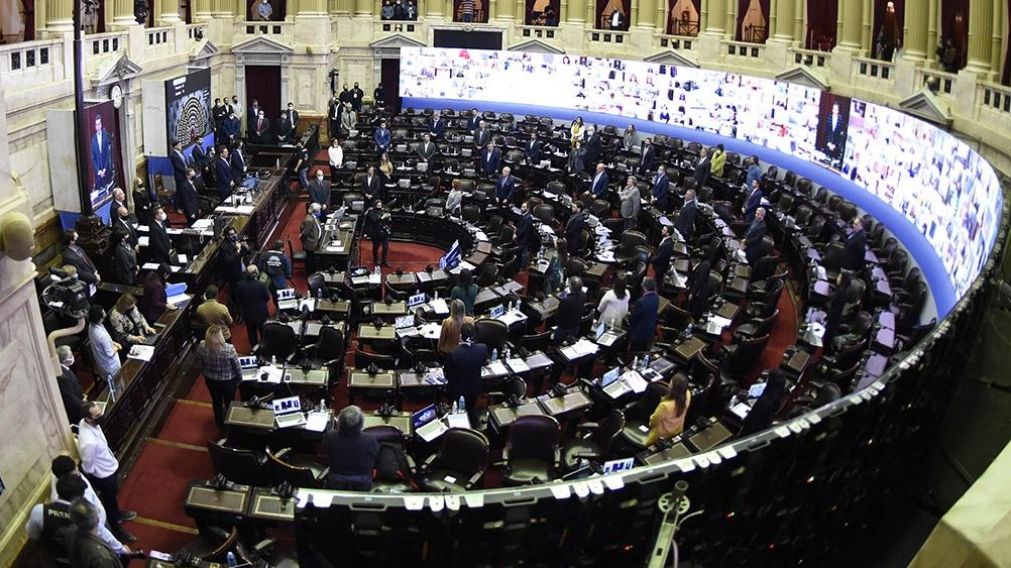 Fuertes cruces entre el oficialismo y Juntos por el Cambio por la modalidad de funcionamiento de la Cámara de Diputados (Télam).