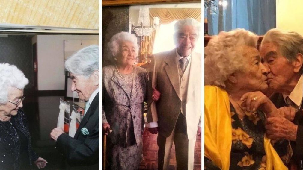 Waldramina Maclovia Quinteros Reyes y Julio César Mora Tapia llevan 79 años de casados.