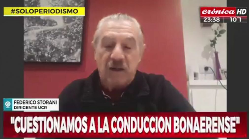 Federico Storani, dirigente radical (Crónica HD).