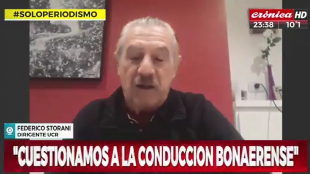 Federico Storani, dirigente radical (Crónica HD).