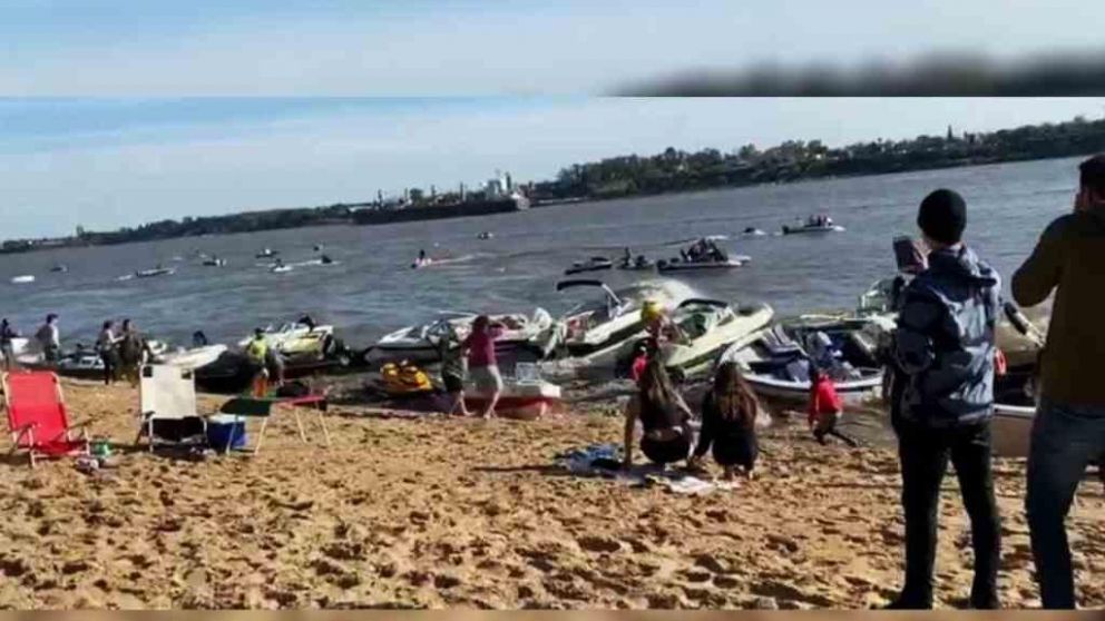 El impacto fue observado por los concurrentes (Captura de video).