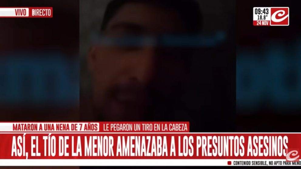 El t�o de la nena asesinada en Tucum�n amenaz� a los homicidas (Cr�nica HD).