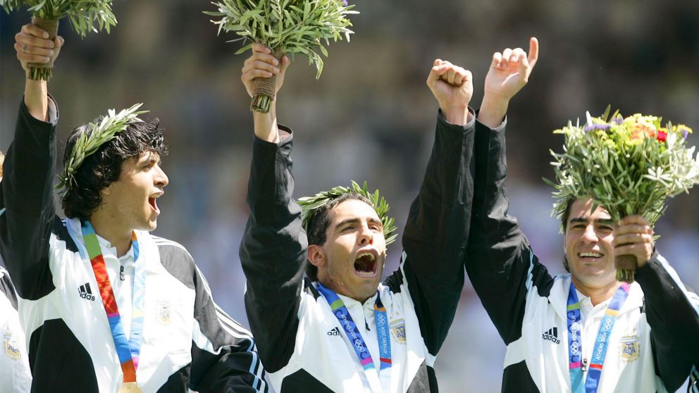 Un gol de Carlos Tévez le dió la medalla de oro a Argentina.