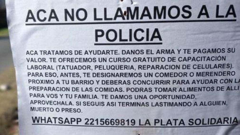El folleto de la iniciativa solidaria.