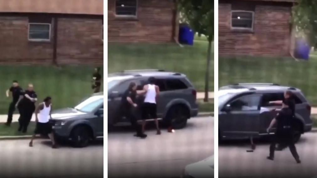 Así policía yanqui acribilla por la espalda a un afroamericano en Wisconsin. (Captura video)