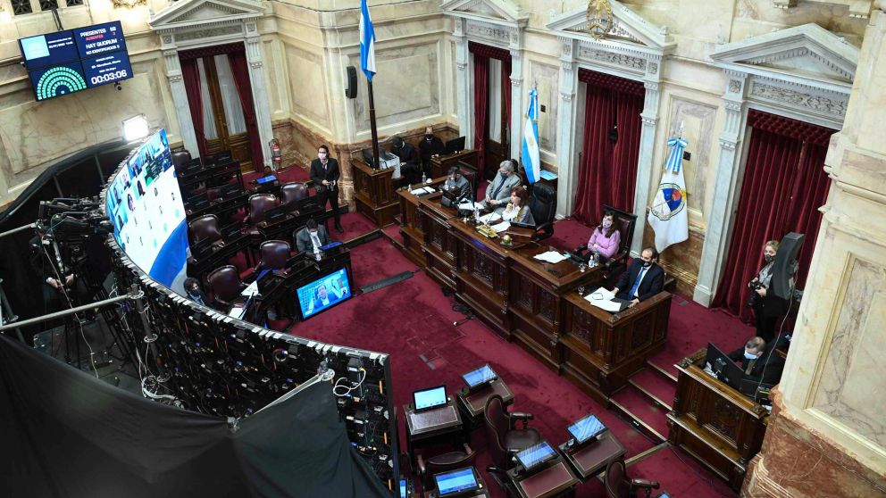 El polémica proyecto de ley avanza en el recinto.
