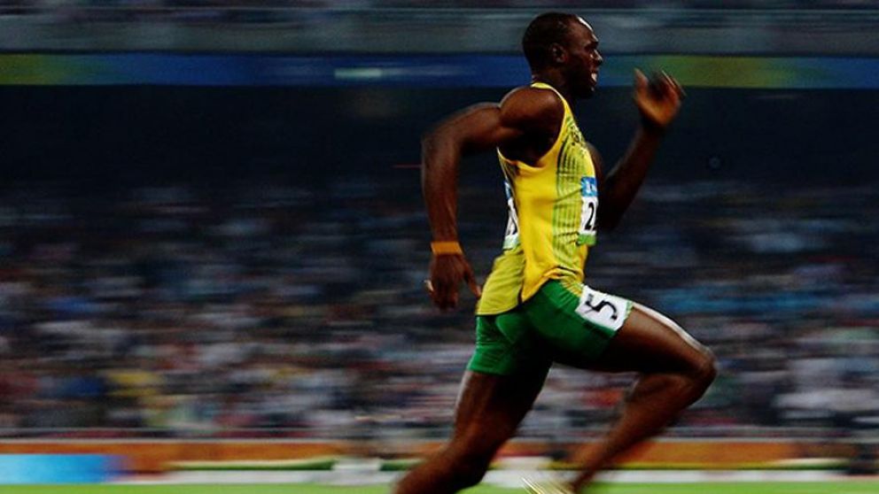 Usain Bolt, la velocidad hecha hombre.