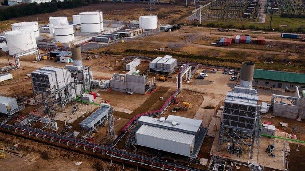 Una de las plantas termoeléctricas en Pilar