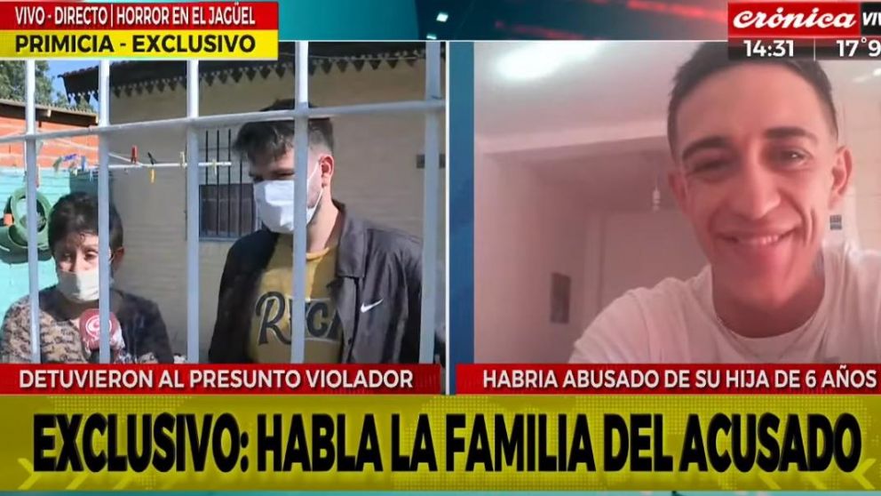 La tía y el primo del presunto Jorge Adrián Cardozo habló en exclusiva con Crónica HD. (Captura video)