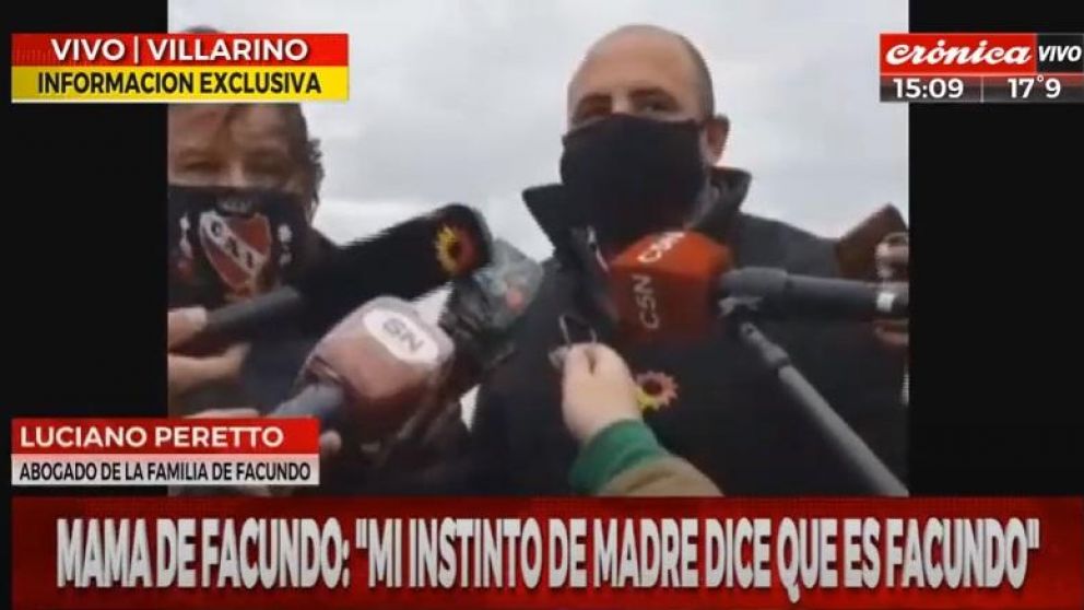 Abogado de la familia de Facundo: "La madre reconoció una zapatilla y el cuerpo fue plantado".