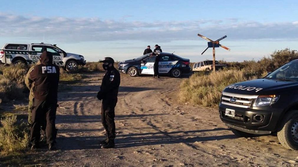 El lugar donde hallaron un cuerpo en un nuevo rastrillaje por la desaparición de Facundo Astudillo Castro (Télam).
