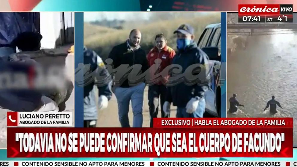 Uno de los abogados de la familia Astudillo Castro, Luciano Peretto, en di�logo con Cr�nica HD.