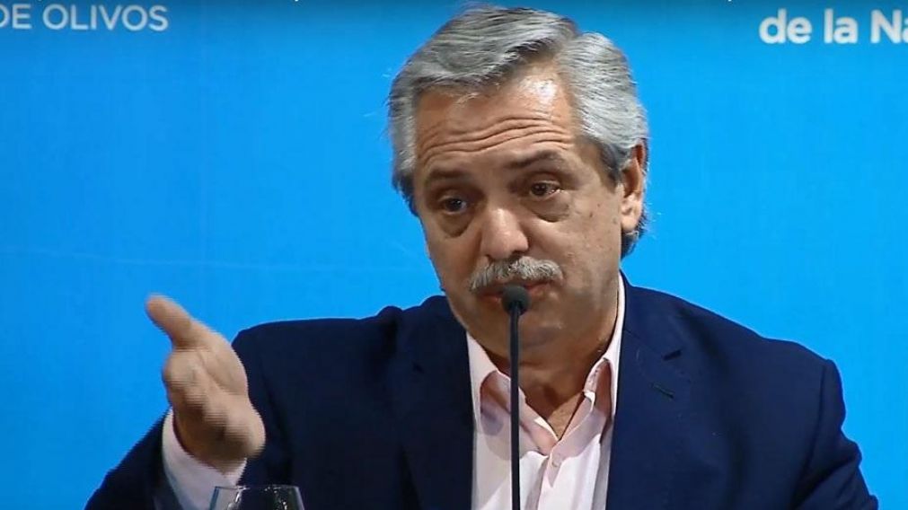 Alberto Fern�ndez se refiri� a la posibilidad de modificar la norma que hoy permite comprar 200 d�lares por mes.