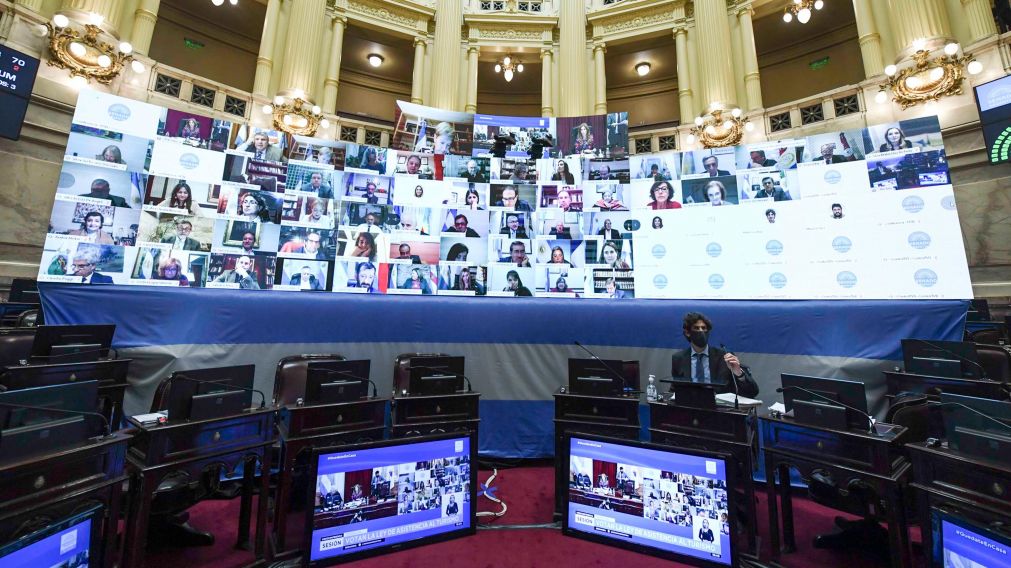 Otra agitada sesión remota en la Cámara alta (Presidencia).