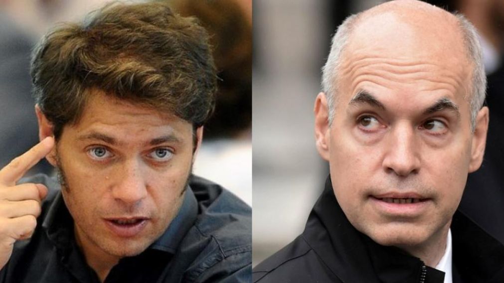 Axel Kicillof y Horacio Rodríguez Larreta se reúnen antes de su encuentro con el presidente, Alberto Fernández.