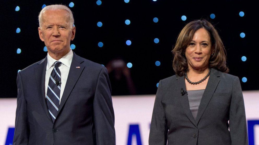 Joe Biden y Kamala Harris, compañeros de fórmula.