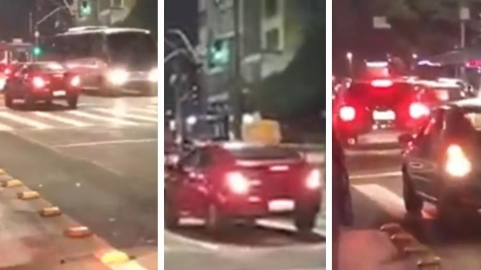 Más de 120 autos formaron parte de la manifestación en San Pablo. (Captura video).